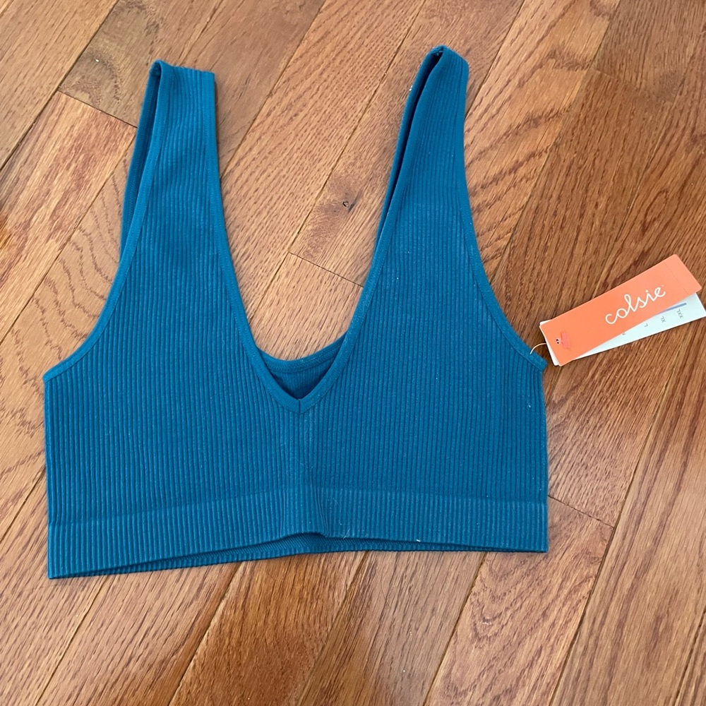 xs dark blue colsie bralette
